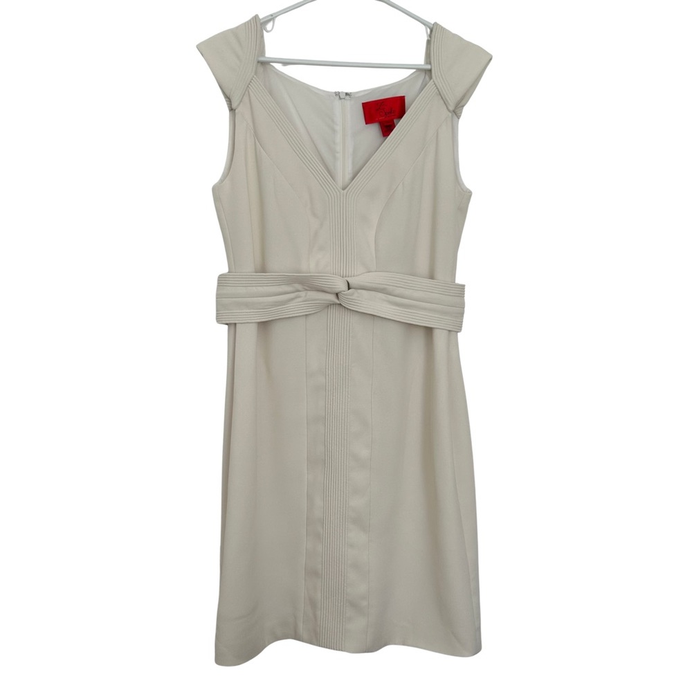 Z Spoke by Zac Posen Cream Cap Sleeve Mini Dress